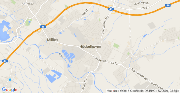 Karte Hückelhoven            