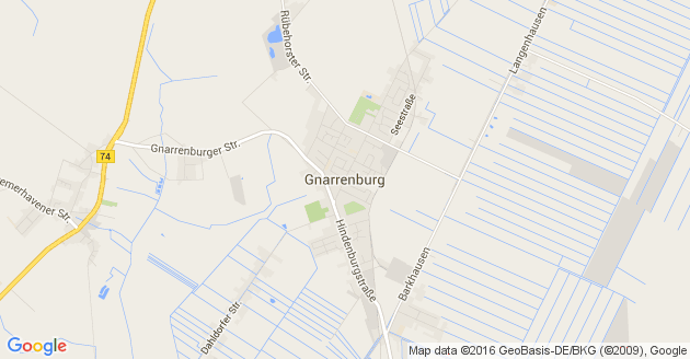 Karte Gnarrenburg