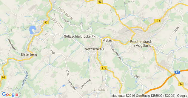 Karte Netzschkau