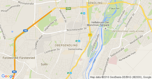 Karte Baierbrunn im Isartal