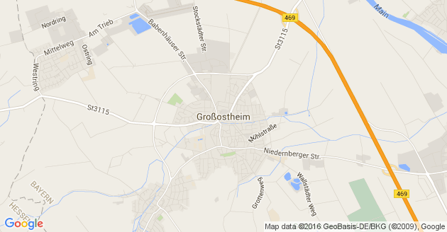 Karte Großostheim