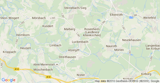 Karte Luckenbach