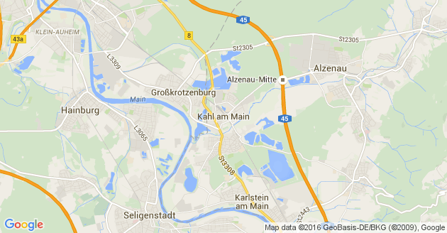 Karte Kahl am Main