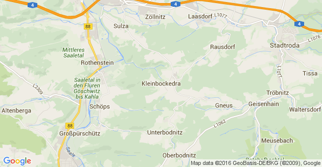 Karte Kleinbockedra