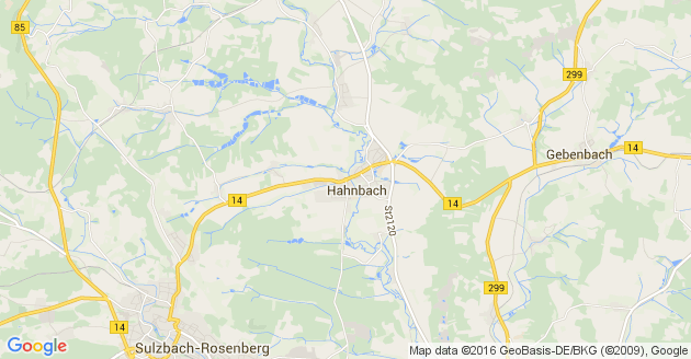 Karte Hahnbach