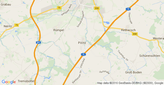 Karte Pölitz Kreis Stormarn