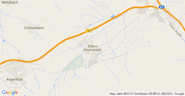Karte Ellern im Hunsrück