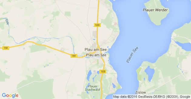 Karte Plau am See