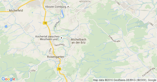 Karte Michelbach an der Bilz
