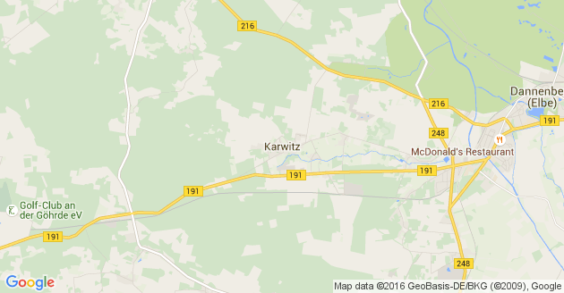 Karte Karwitz
