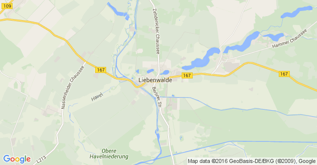 Karte Liebenwalde