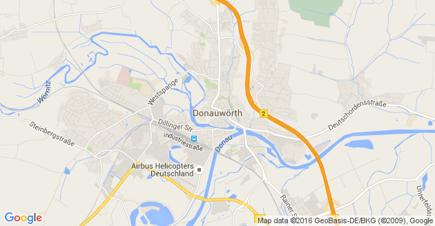 Karte Donauwörth