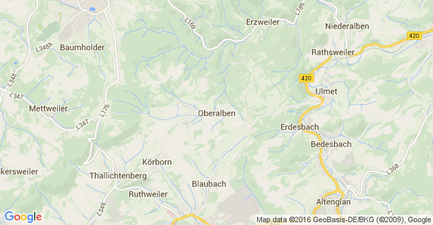 Karte Oberalben
