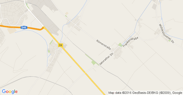 Karte Bergheim an der Erft