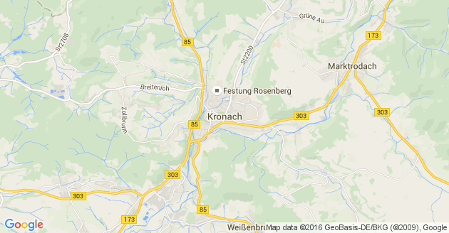 Karte Kronach