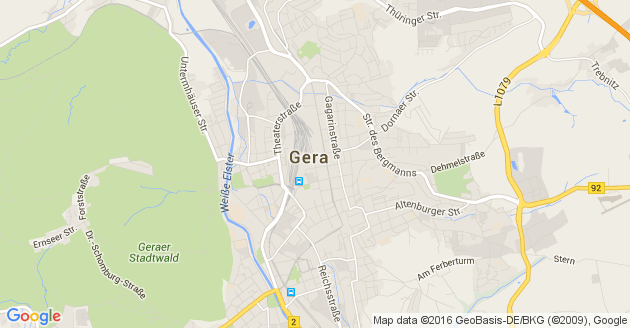 Karte Gera
