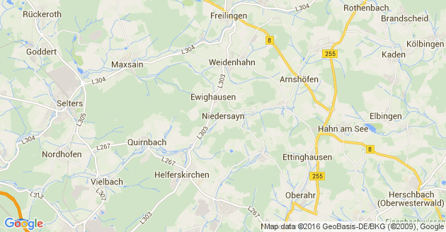 Karte Niedersayn