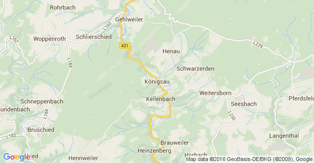 Karte Königsau