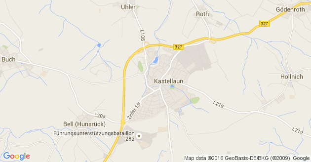 Karte Bell in der Eifel