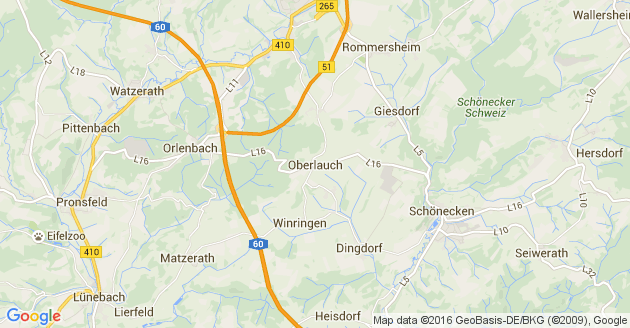 Karte Oberlauch              