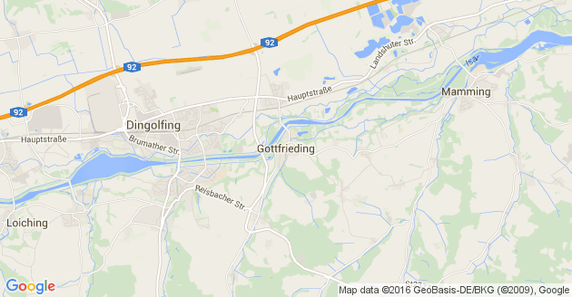 Karte Gottfrieding
