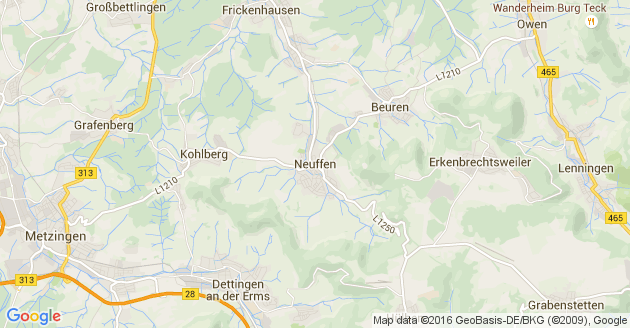 Karte Neuffen