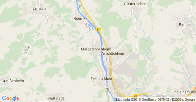 Karte Margetshöchheim