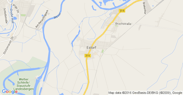 Karte Estorf an der Weser
