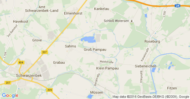 Karte Groß Pampau