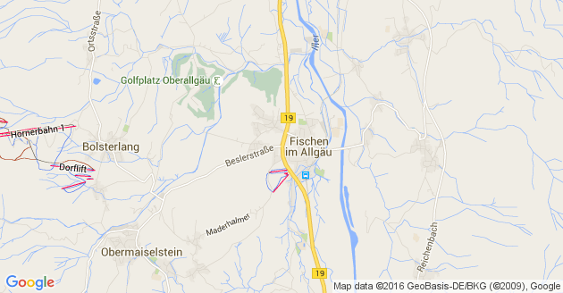 Karte Fischen im Allgäu