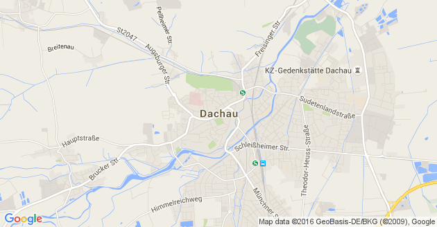Karte Dachau