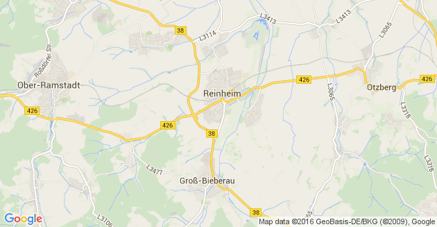 Karte Reinheim im Odenwald