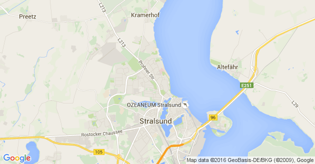 Karte Klausdorf bei Stralsund