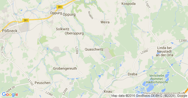 Karte Quaschwitz