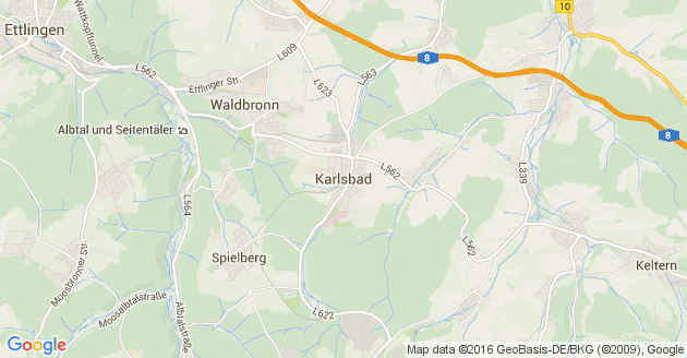 Karte Karlsbad