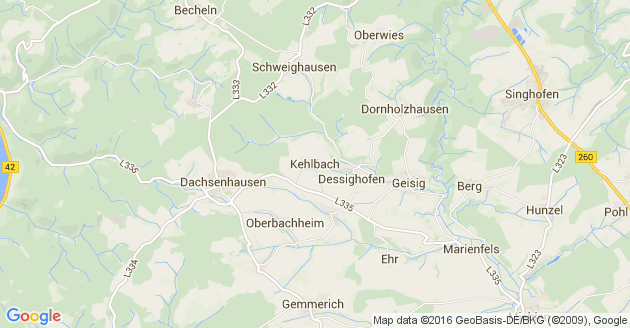 Karte Kehlbach