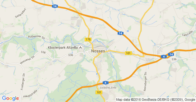 Karte Nossen