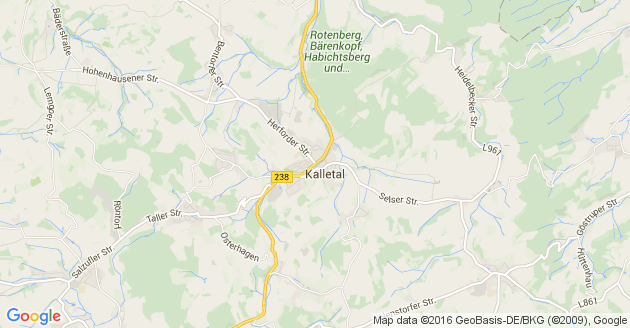 Karte Kalletal