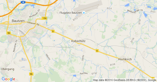 Karte Kubschütz