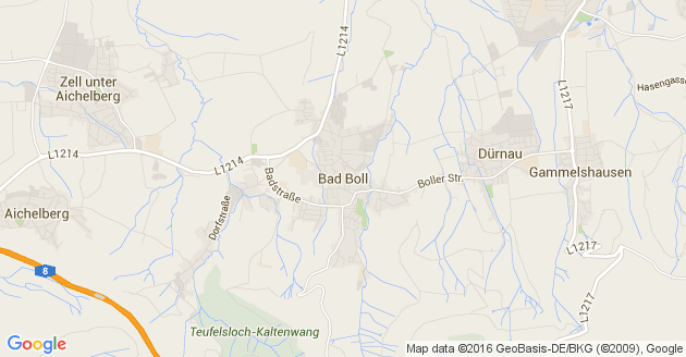 Karte Boll Kreis Göppingen