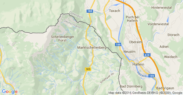 Karte Marktschellenberg