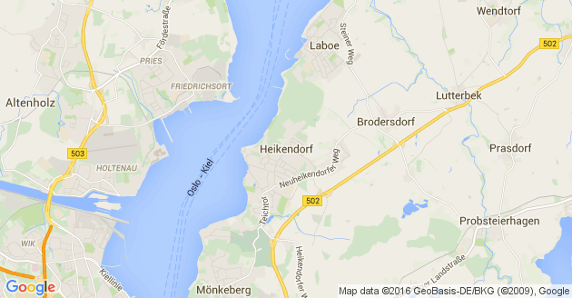 Karte Heikendorf