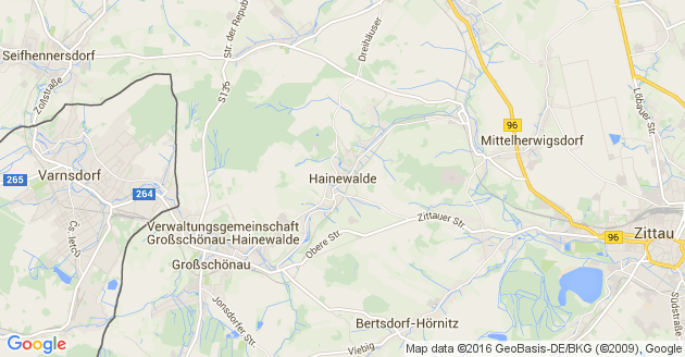 Karte Hainewalde