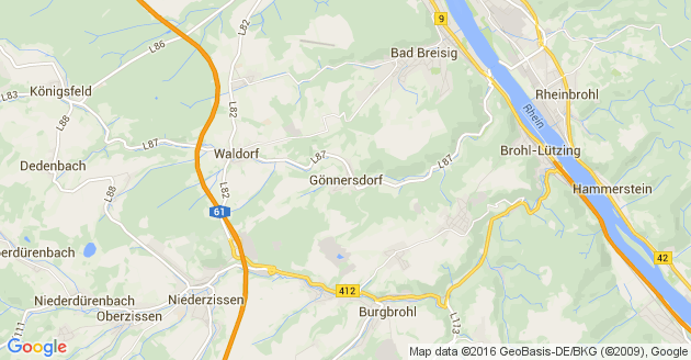Karte Gönnersdorf Kreis Ahrweiler