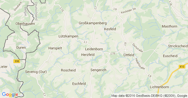 Karte Leidenborn