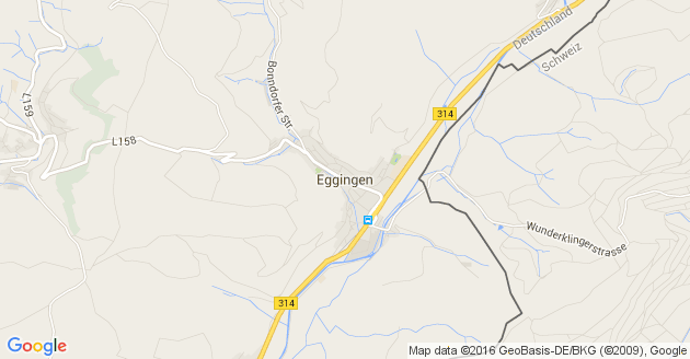 Karte Eggingen Kreis Waldshut