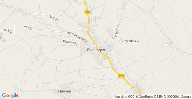 Karte Fladungen