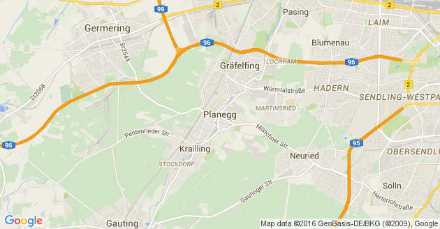 Karte Planegg
