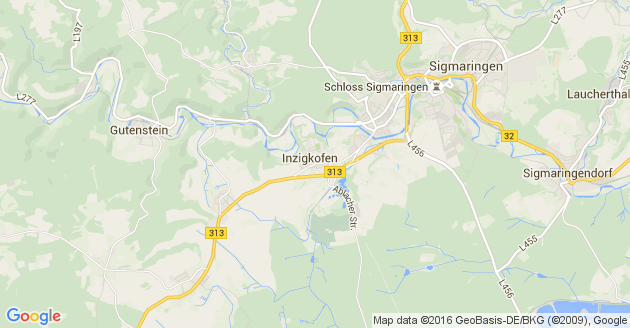 Karte Inzigkofen