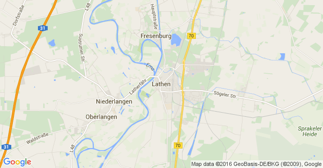 Karte Lathen